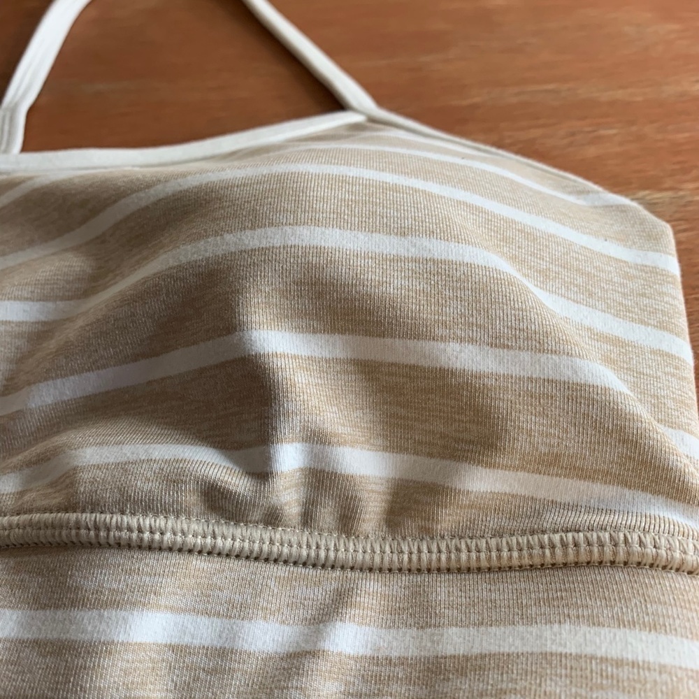 𝅺lululemon Striped Sports Bra Size 12 ALTERED PLEASE READ DESCRIPTION (1246) - Picture 13 of 13
